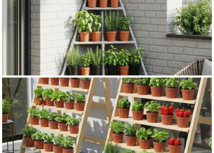 Sulap Teras 2x3 Meter Jadi Oase Hijau! 5 Model Kebun Rak Bertingkat 2026, Solusi Cerdas Lahan Sempit