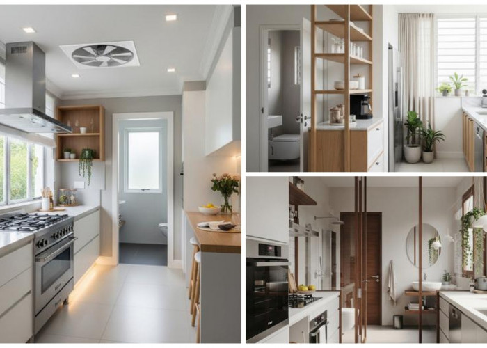 7 Model Dapur Minimalis Dekat Kamar Mandi yang Tidak Pengap untuk Hunian Modern 2026