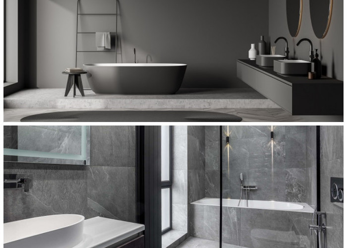 4 Ide Desain Kamar Mandi Nuansa Abu-Abu untuk Tampilan Minimalis dan Elegan