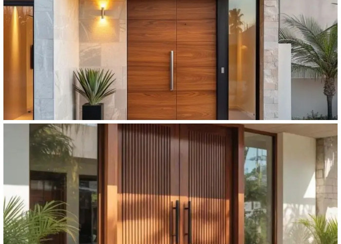 7 Model Pintu Kayu Minimalis dengan Desain Panel Elegan, Rumah Jadi Makin Berkelas