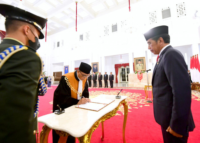 Presiden Saksikan Pengucapan Sumpah Sunarto sebagai Wakil Ketua MA Bidang Yudisial