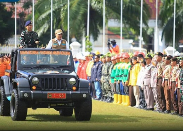 Hadapi Ancaman Karhutla, Menko Polkam Pimpin Apel Siaga di Sumsel