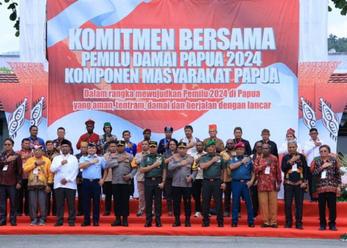 Panglima TNI - Kapolri Deklarasi Pemilu Damai di Papua, Begini Pesan Komitmen Bersama