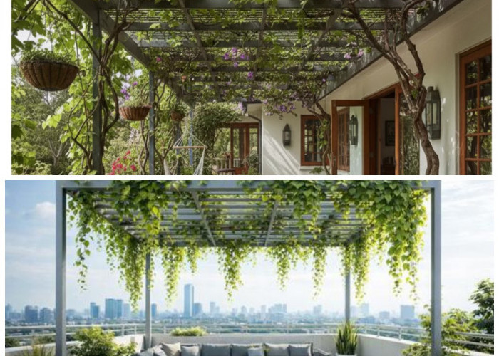 8 Desain Kebun Rambat Estetik yang Bisa Jadi Kanopi Alami di Rumah Anda