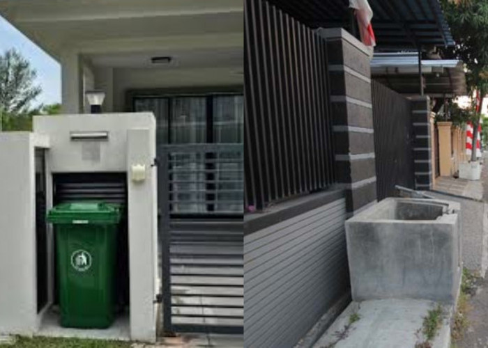 Bak Sampah Beton Modern untuk Depan Rumah yang Tidak Mengganggu Visual!