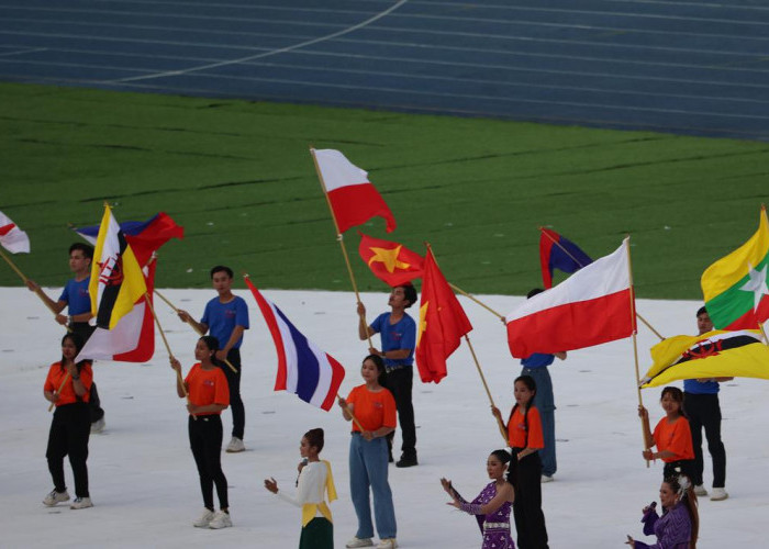 Parah! Semua Bendera Indonesia Terbalik Saat Pembukaan SEA Games 2023 Kamboja