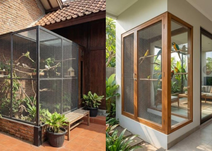 Inspirasi Model Teras dengan Kandang Burung, Sentuhan Modern yang Tetap Natural!