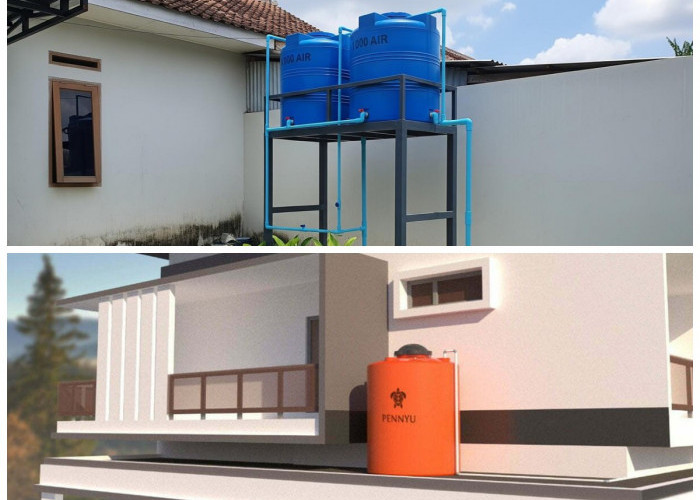 Inspirasi Desain Toren Air di Depan Rumah Minimalis agar Tampak Rapi dan Estetik