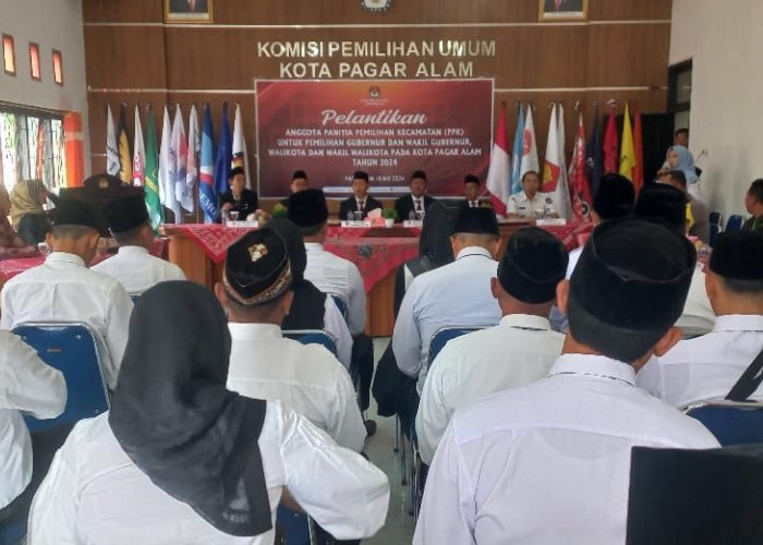 KPU Kota Pagaralam Lantik 25 Anggota PPK, Jaga Integritas dan Profesionalitas Demokrasi