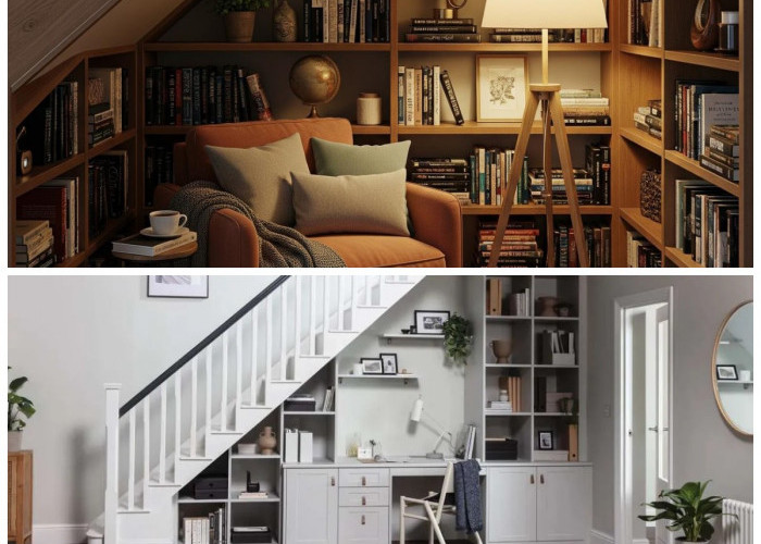 Bukan Cuma Gudang! 7 Ide Kreatif Sulap Bawah Tangga Jadi Ruangan Unik yang Mewah dan Multifungsi