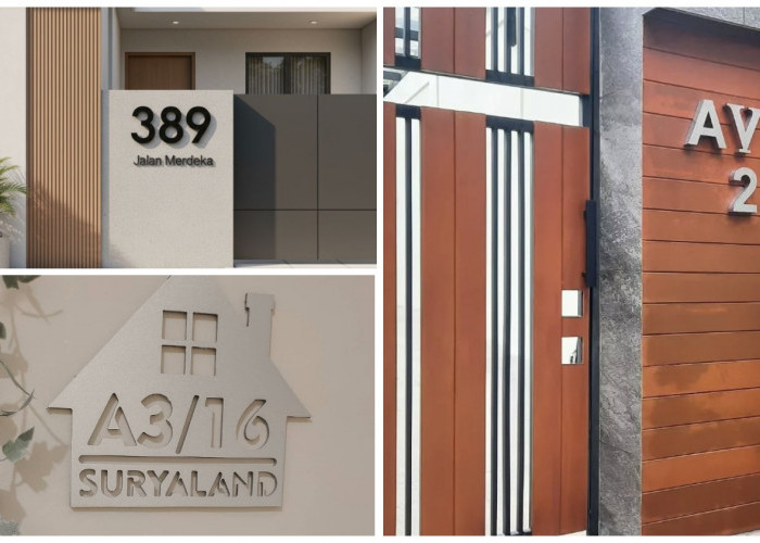 7 Ide Desain Nomor Rumah Unik tapi Tetap Estetik, Bikin Hunian Mudah Dikenali