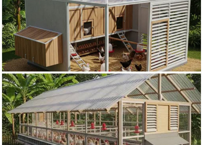 7 Desain Kandang Ayam Modern Beratap Transparan yang Nyaman dan Meningkatkan Produktivitas