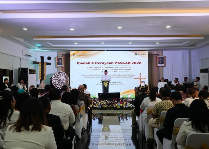 Menteri Nusron Ajak Jajaran ATR/BPN Jadikan Paskah sebagai Momentum Kebangkitan Bersama