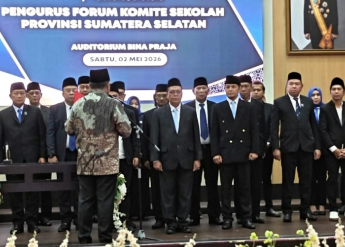 Forum Komite Sekolah Sumsel Resmi Dilantik, Gunernur Tekankan Peran Aktif Kawal Pendidikan