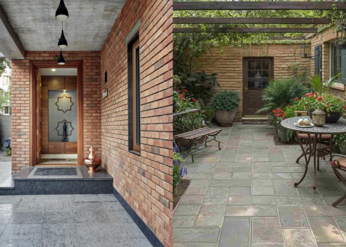 Teras Rumah Bata Ekspos yang Sederhana Namun Bikin Tampilan Makin Aesthetic!