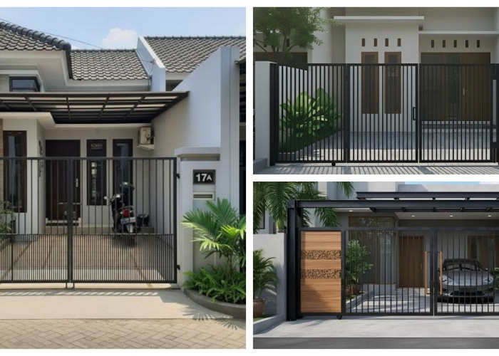 Solusi Carport Kecil: 12 Desain Pagar Besi Lipat Dua Daun Paling Fungsional