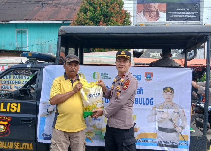 Polsek Pagar Alam Selatan Gelar GPM, 2 Ton Beras Medium SPHP Ludes