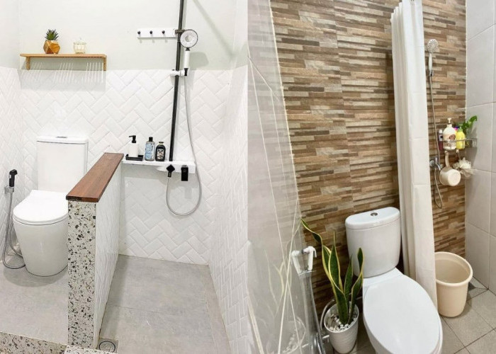 Kamar Mandi Sederhana Ukuran Kecil Pakai Kloset Duduk, Hemat Ruang dan Biaya!