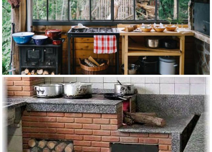 Desain Dapur Tungku Kayu Bakar Sederhana yang Fungsional, Bikin Suasana Rumah Makin Hangat