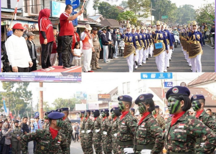 Siswa SMA Taruna Nusantara Meriahkan Lomba Gerak Jalan di Kota Pagar Alam