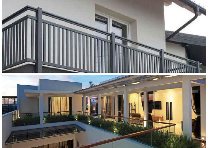 Desain Railing Balkon Lantai 2 Minimalis, Tampil Modern dan Elegan