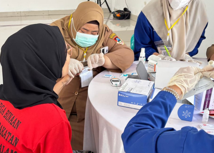 Jaga Kesehatan WBP, Gandeng Dinkes Gelar Pemeriksaan Kesehatan di Lapas Pagar Alam