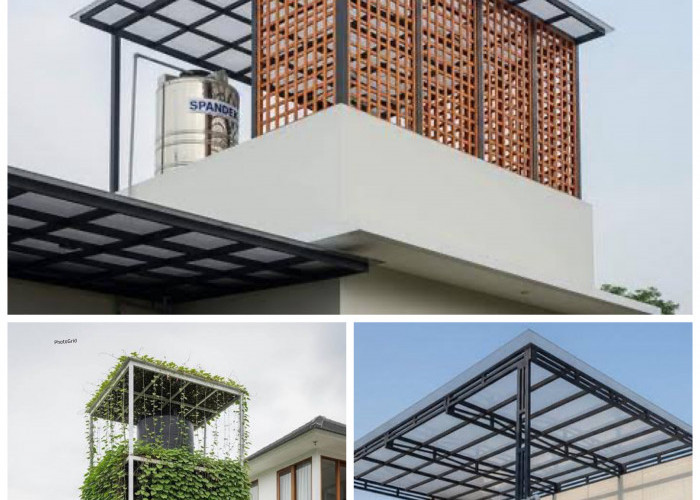 7 Ide Atap Pelindung Toren yang Bikin Rumah Makin Rapi dan Stylish