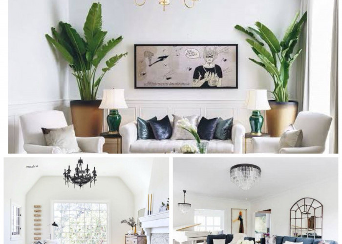 Pesona Ruang Tamu Minimalis dengan Lampu Gantung Artistik yang Jadi Pusat Perhatian!