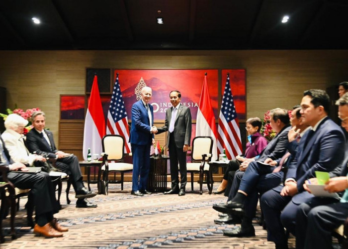 Presiden Jokowi Lakukan Pertemuan Bilateral dengan Presiden AS Joe Biden