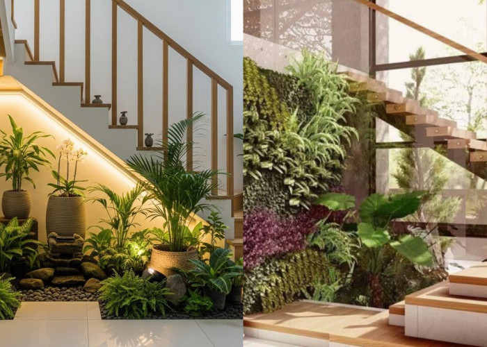 Ide Kreatif Taman Minimalis di Bawah Tangga yang Bikin Rumah Makin Hidup!