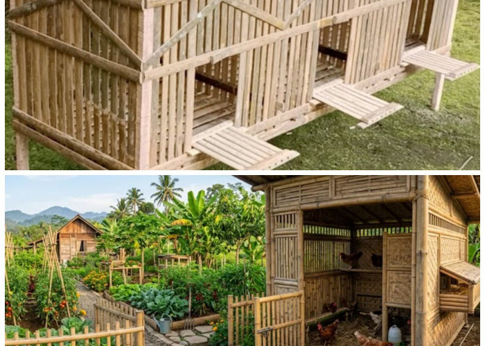 Ternak Ayam Lebih Efisien! 5 Desain Kandang Bambu Kekinian untuk Peternak Milenial