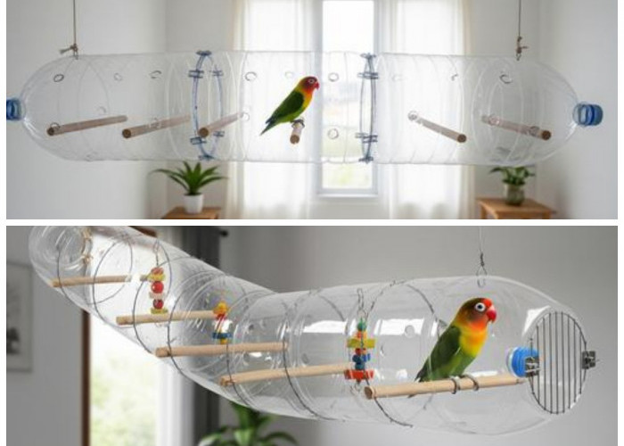 Ide Hemat untuk Pecinta Burung: 8 Cara Membuat Kandang Lovebird dari Botol Plastik Bekas