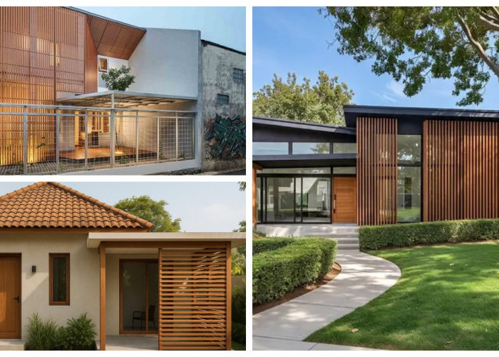 Tampil Elegan dan Privat! 9 Inspirasi Rumah dengan Fasad Kisi-Kisi yang Bikin Tampilan Makin Modern