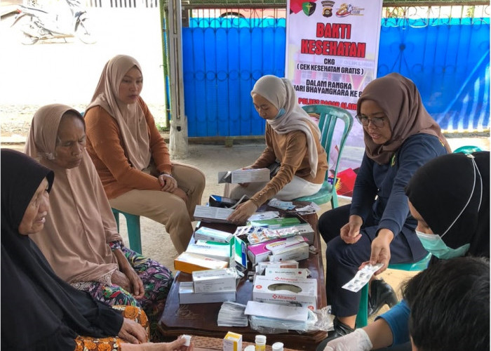 Sambut HUT Bhayangkara ke-80, Sidokkes Polres Pagar Alam Gelar Cek Kesehatan Gratis di Muara Siban