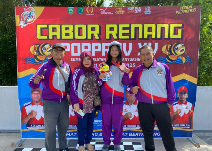 Medali Perdana Porprov Sumsel 2025, Atlet Renang Pagar Alam Putri Kanza Sumbang Perunggu