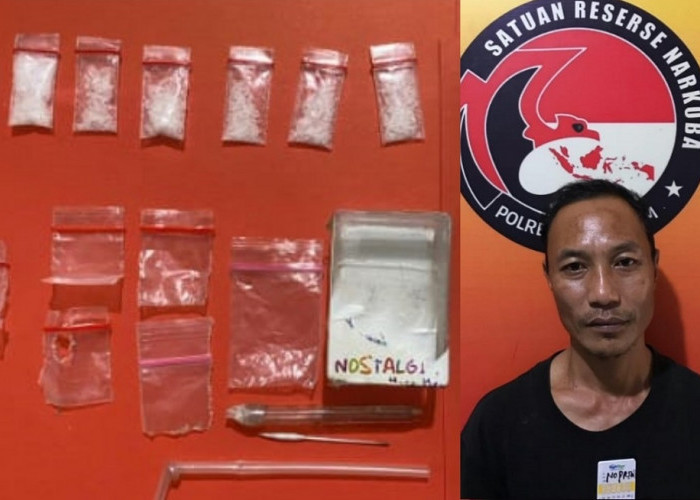 Gerebek Kediaman Pengedar, Satres Narkoba Amankan 6 Paket Sabu 