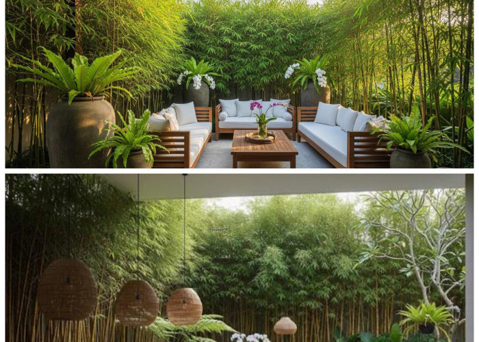 7 Inspirasi Teras Hijau dengan Pagar Bambu Alami yang Bikin Rumah Lebih Sejuk dan Estetik