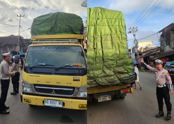 Membahayakan, Truk ODOL Ini Terjaring Operasi Zebra Musi 2025