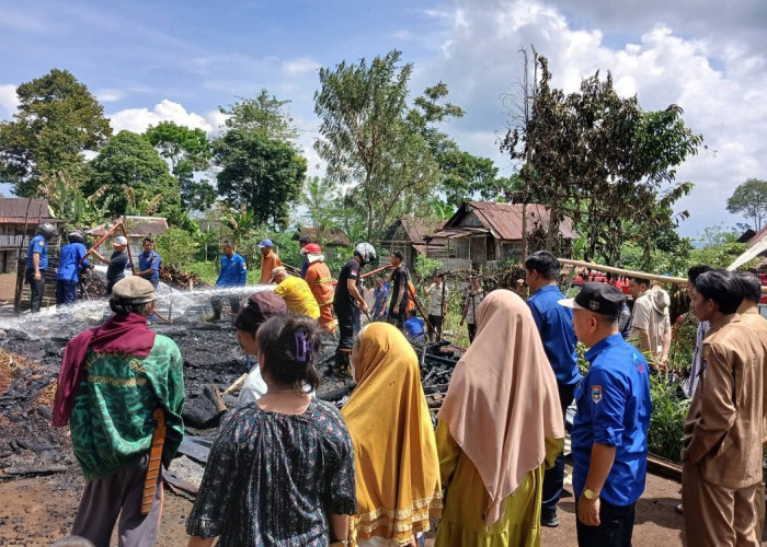 Dua Rumah Warga di Pagar Alam Hangus Diamuk Si Jago Merah