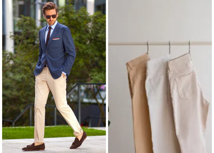 10 Inspirasi Mix and Match Celana Chino Pria yang Stylish untuk Segala Kesempatan
