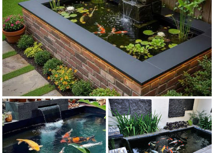 Halaman Sempit Jadi Oase! Ini 5 Desain Kolam Ikan Hias yang Bikin Rumah Lebih Adem!