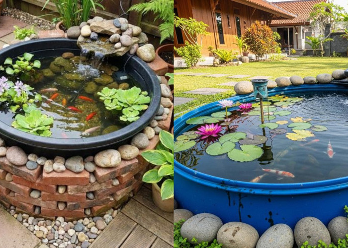 Model Kolam Ikan Tanpa Galian yang Estetik, Tampilan Rumah Jadi Lebih Mewah!