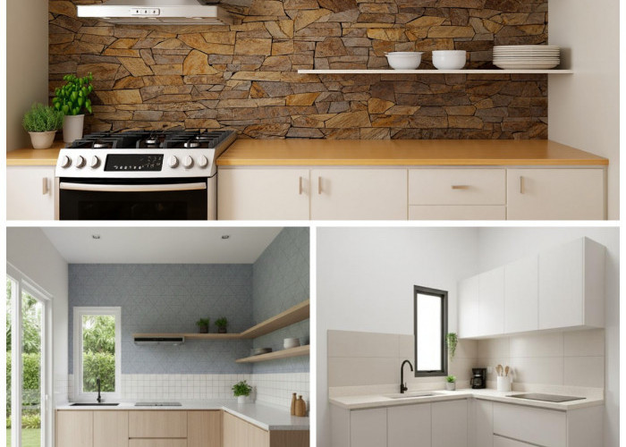 7 Model Dinding Dapur Minimalis yang Bikin Ruangan Terasa Lebih Luas, Bersih, dan Estetik!