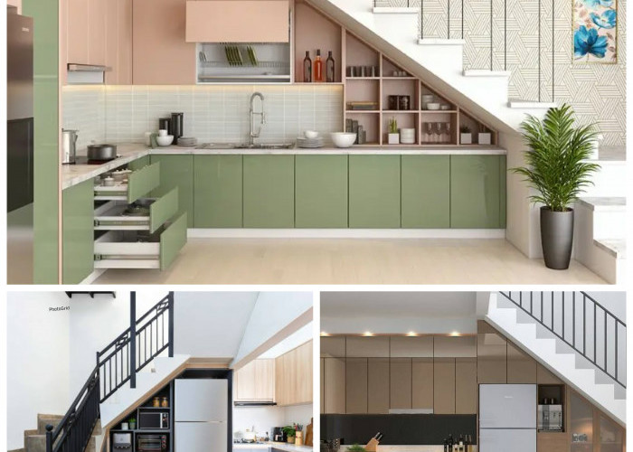 Dapur Kecil di Bawah Tangga? Ini Inspirasi Desain Leter L yang Rapi dan Estetik!