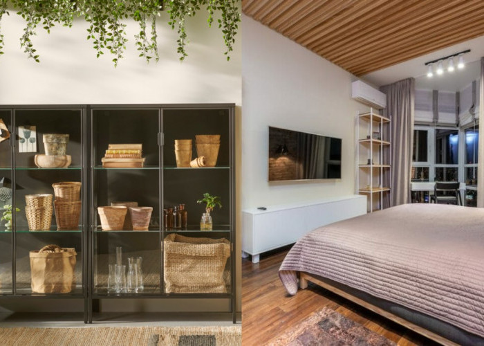 Desain Lemari Hias Kayu untuk Kamar Tidur, Sentuhan Natural yang Bikin Nyaman!