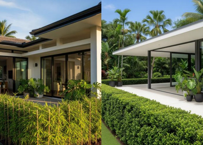 Teras Rumah Lebih Cantik dengan Pagar Tanaman Hidup, Cocok untuk Hunian Minimalis!