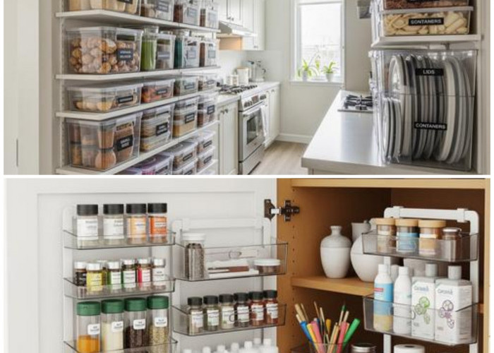 Dapur Sempit Bukan Masalah! 7 Ide Penyimpanan Wadah Makanan Ini Bikin Kabinet Rapi Seketika