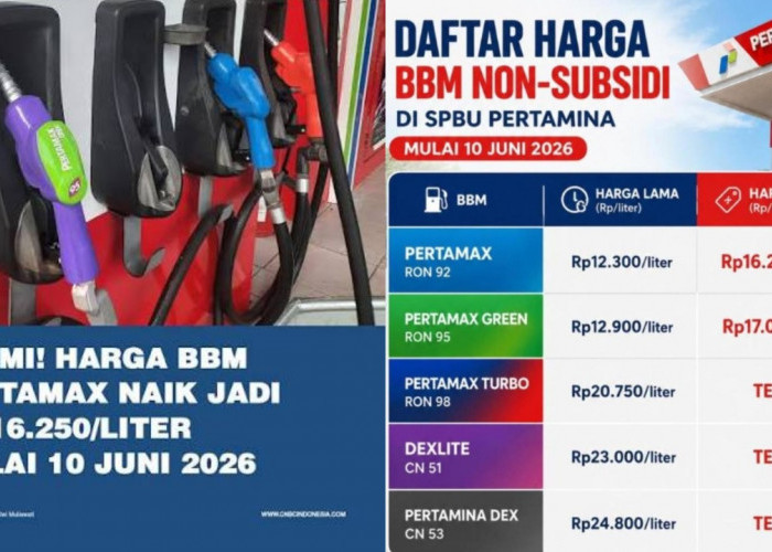 Harga BBM Pertamina Seluruh Indonesia per 10 Juni 2026 Pertamax Resmi Mengalami Kenaikan Yang Segnifikan!