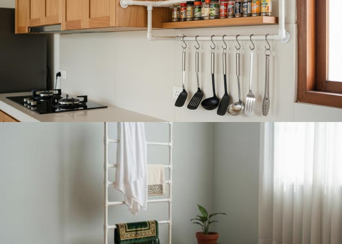 7 Desain Rak Pipa PVC Gaya Industrial: Solusi Hemat Dekorasi Rumah Urban 2026