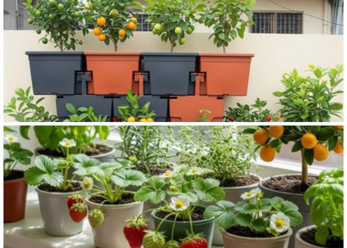 Cuma Pakai Pot! Begini Cara Menyulap Halaman Rumah Cluster Jadi Kebun Buah Mini yang Estetik